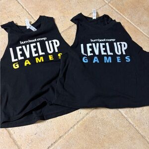 Burn boot camp Bella Canvas Black and White Graphic Tee Sz sm and med bundle